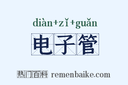 电子管是什么意思的图片